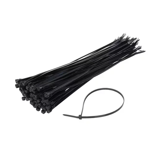 Sťahovacie pásky čierne 2,5x100mm - 100 ks /MIX/