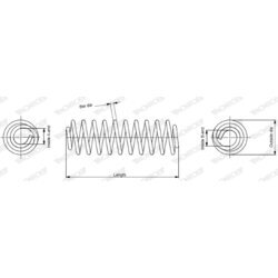 Pružina podvozku MONROE SE3392 - obr. 6