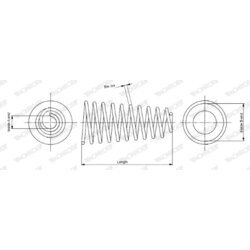 Pružina podvozku MONROE SP2388