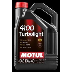 Motorový olej MOTUL 4100 TURBOLIGHT 10W-40 5L 108645