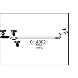 Výfukové potrubie MTS 01.43021