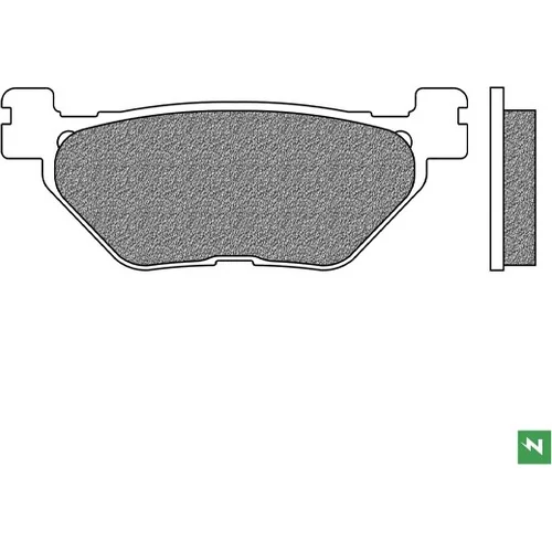 Brzdové doštičky NEWFREN FD0345TS1 (zmes ROAD TOURING SINTERED) 2 ks v balení