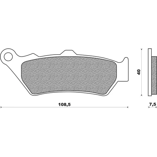 Brzdové doštičky NEWFREN FD0216TS1 (zmes ROAD TOURING SINTERED) 2 ks v balení