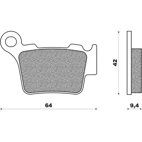 Brzdové doštičky NEWFREN FD0348X01 (zmes OFF ROAD DIRT RACE SINTERED), (2 ks v balení)