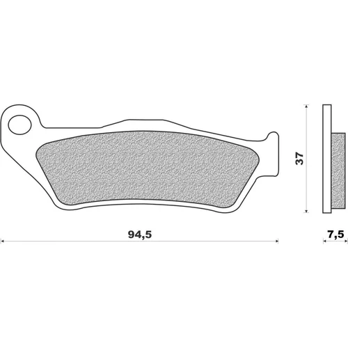 Brzdové doštičky NEWFREN FD0186X01 (zmes OFF ROAD DIRT RACE SINTERED), (2 ks v balení)