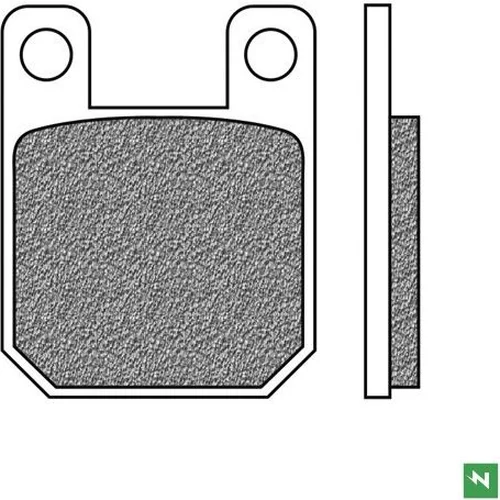Brzdové doštičky NEWFREN FD0105TS1 (zmes ROAD TOURING SINTERED) 2 ks v balení