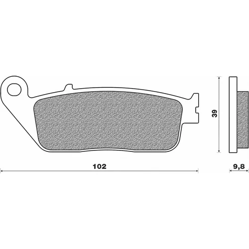 Brzdové doštičky NEWFREN FD0130TS1 (zmes ROAD TOURING SINTERED) 2 ks v balení