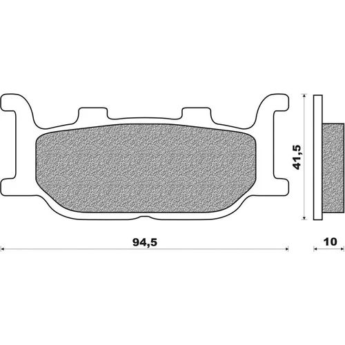 Brzdové doštičky NEWFREN FD0205TS1 (zmes ROAD TOURING SINTERED) 2 ks v balení