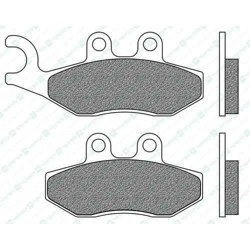 Brzdové doštičky NEWFREN FD0330SE1 (zmes SCOOTER ELITE SINTERED) 2 ks v balení