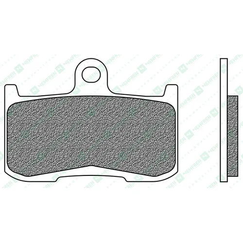 Brzdové doštičky NEWFREN FD0351SP1 (zmes ROAD TT PRO SINTERED) 2 ks v balení