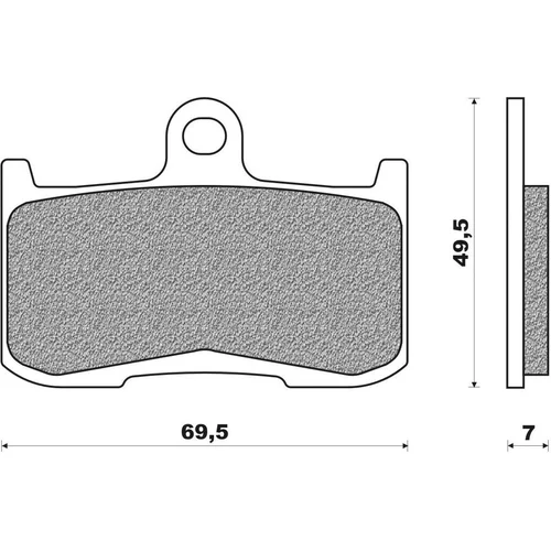 Brzdové doštičky NEWFREN FD0351TS1 (zmes ROAD TOURING SINTERED) 2 ks v balení