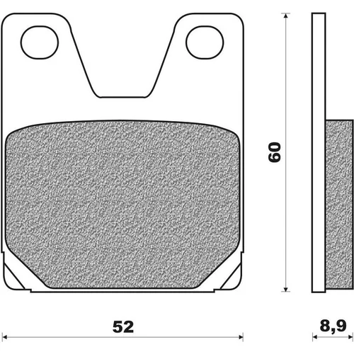 Brzdové doštičky NEWFREN FD0261TS (zmes ROAD TOURING SINTERED), (2 ks v balení)