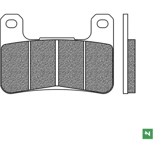 Brzdové doštičky NEWFREN FD0362TS1 (zmes ROAD TOURING SINTERED) 2 ks v balení