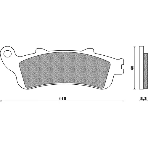 Brzdové doštičky NEWFREN FD0254TS1 (zmes ROAD TOURING SINTERED) 2 ks v balení