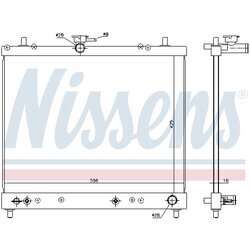 Chladič motora NISSENS 617402 - obr. 5