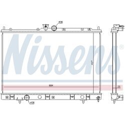 Chladič motora NISSENS 628972 - obr. 5