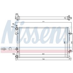 Chladič motora NISSENS 65321 - obr. 1