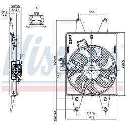 Ventilátor chladenia motora NISSENS 85126 - obr. 5