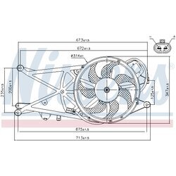 Ventilátor chladenia motora NISSENS 85204 - obr. 5