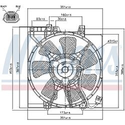 Ventilátor chladenia motora NISSENS 85491 - obr. 5