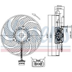 Ventilátor chladenia motora NISSENS 85541 - obr. 5