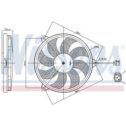 Ventilátor chladenia motora NISSENS 85607 - obr. 5