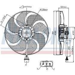 Ventilátor chladenia motora NISSENS 85690 - obr. 5