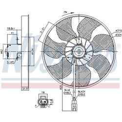 Ventilátor chladenia motora NISSENS 85957 - obr. 5