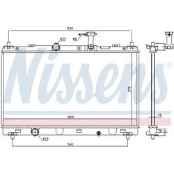 Chladič motora NISSENS 606146 - obr. 4
