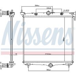 Chladič motora NISSENS 607031
