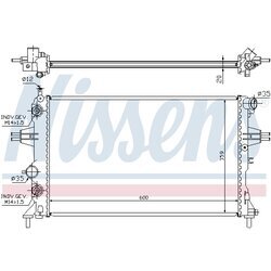 Chladič motora NISSENS 632461 - obr. 4