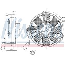 Ventilátor chladenia motora NISSENS 85546 - obr. 5