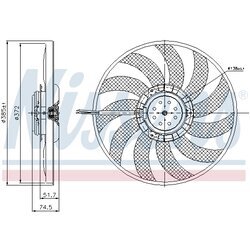 Ventilátor chladenia motora NISSENS 85638 - obr. 4