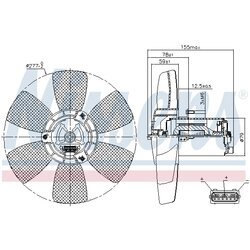 Ventilátor chladenia motora NISSENS 85679 - obr. 5