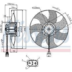 Ventilátor chladenia motora NISSENS 85726 - obr. 5