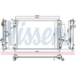 Chladič motora NISSENS 61687 - obr. 4