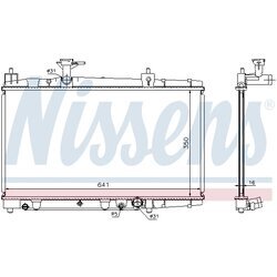 Chladič motora NISSENS 64645A - obr. 5