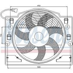 Ventilátor chladenia motora NISSENS 85420 - obr. 5