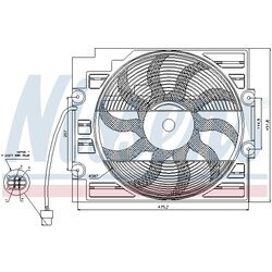 Ventilátor chladenia motora NISSENS 85421 - obr. 5