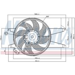 Ventilátor chladenia motora NISSENS 85583 - obr. 5