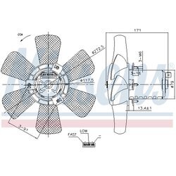 Ventilátor chladenia motora NISSENS 85809 - obr. 5