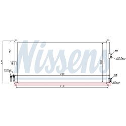 Kondenzátor klimatizácie NISSENS 94616 - obr. 5