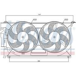 Ventilátor chladenia motora NISSENS 85083 - obr. 5
