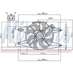 Ventilátor chladenia motora NISSENS 85105 - obr. 5