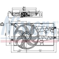 Ventilátor chladenia motora NISSENS 85693 - obr. 6