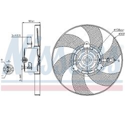 Ventilátor chladenia motora NISSENS 85719 - obr. 5