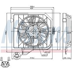 Ventilátor chladenia motora NISSENS 85090 - obr. 5