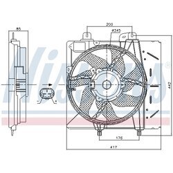 Ventilátor chladenia motora NISSENS 85991 - obr. 5