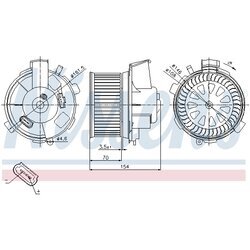 Vnútorný ventilátor NISSENS 87021 - obr. 5