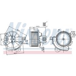 Vnútorný ventilátor NISSENS 87086 - obr. 5